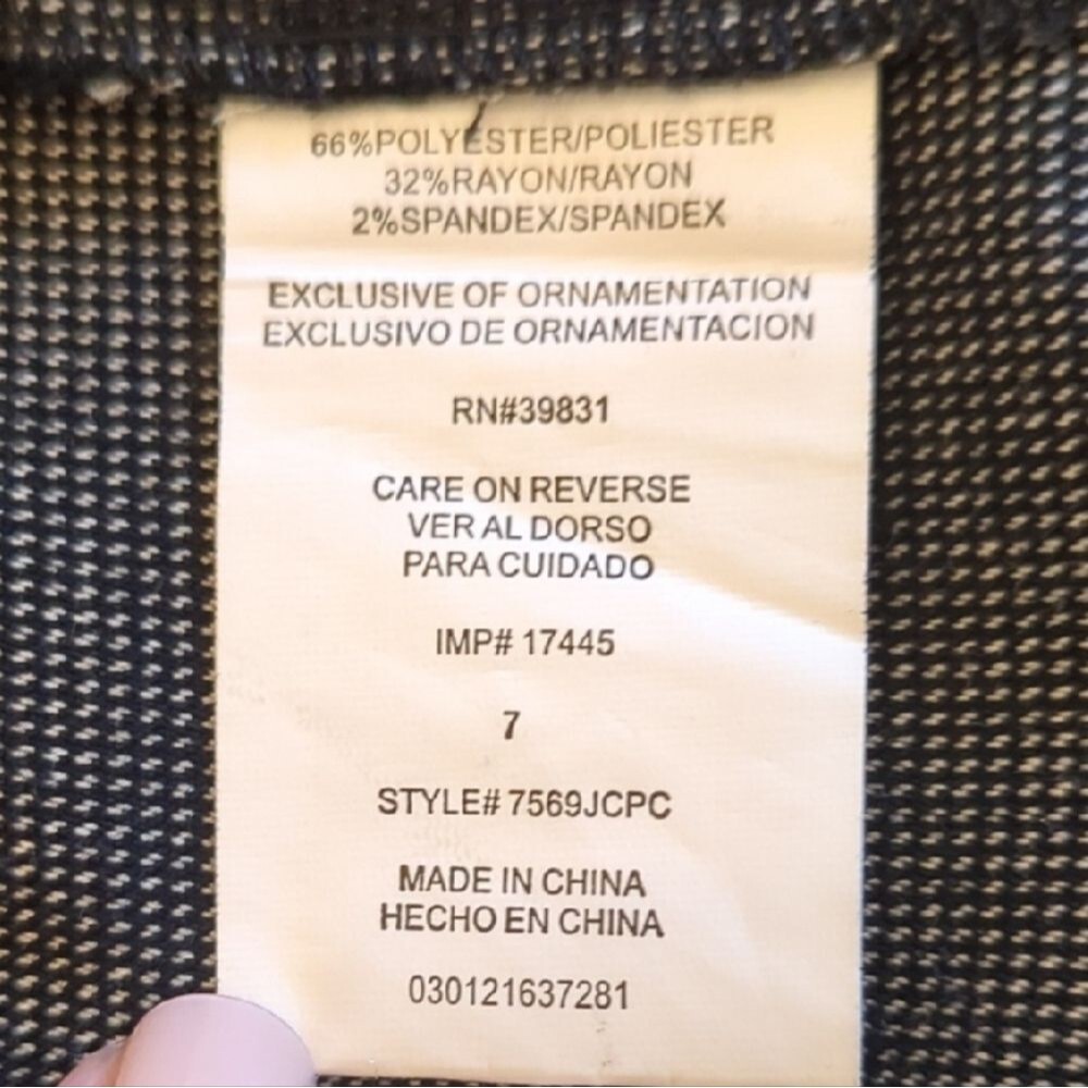 Gray & black Pencil Skirt - Professional Women's Workwear - Picture 4 of 7